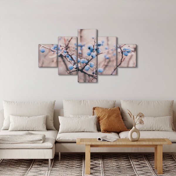 Obraz jagód na krzaku (125x70 cm)