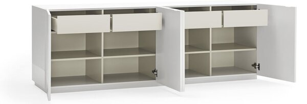 Biały kredens Teulat Doric, szer. 200 cm