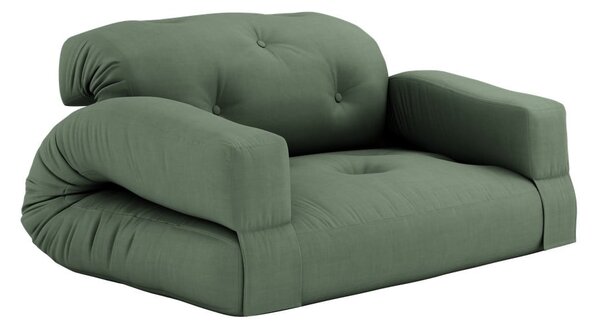 Sofa rozkładana z zielonym obiciem Karup Design Hippo Olive Green