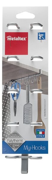 Uchwyt pod półkę na przybory kuchenne Metaltex, dł. 8 cm