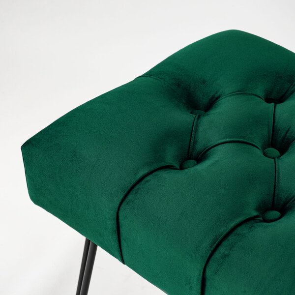 Ławka Pikowana Industrialna PIN VELVET - LOFT
