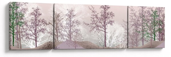 Obraz lasu (170x50 cm)