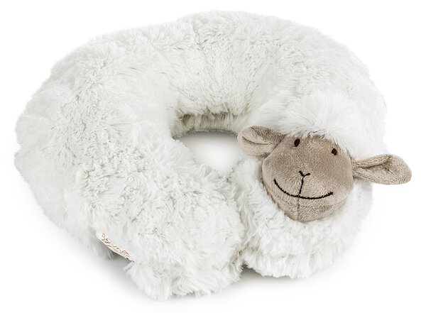 BO-MA Poduszka podróżna biała owieczka 30 cm