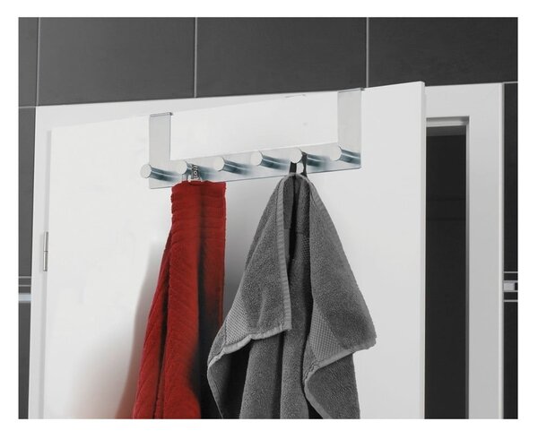 Metalowy wieszak na drzwi w kolorze srebra 39 cm Celano – Wenko