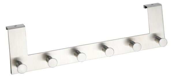 Metalowy wieszak na drzwi w kolorze srebra 39 cm Celano – Wenko