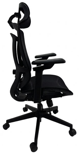 Fotel biurowy ergonomiczny siatkowy Basten, zgodny z normą BHP