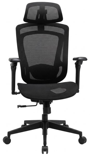 Fotel biurowy ergonomiczny siatkowy Basten, zgodny z normą BHP