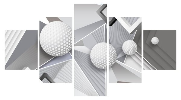 Geometryczny abstrakcyjny obraz (125x70 cm)