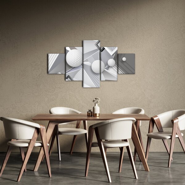 Geometryczny abstrakcyjny obraz (125x70 cm)