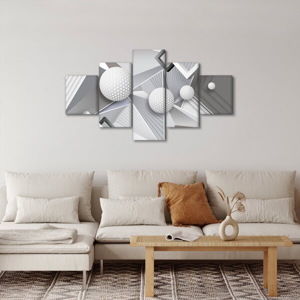 Geometryczny abstrakcyjny obraz (125x70 cm)