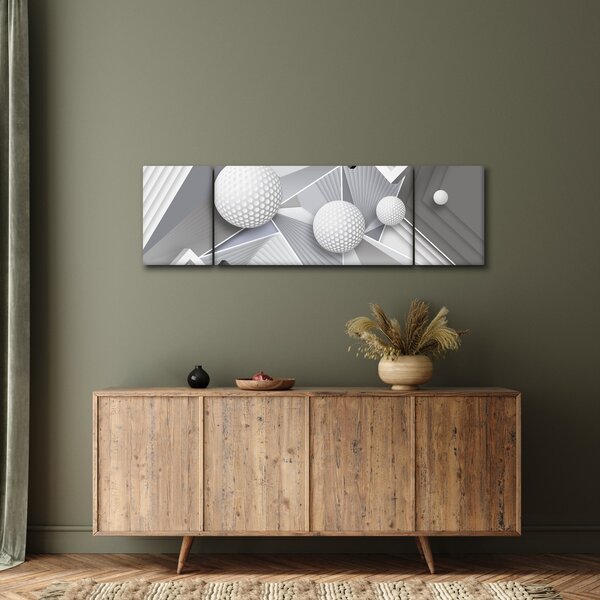 Geometryczny abstrakcyjny obraz (170x50 cm)