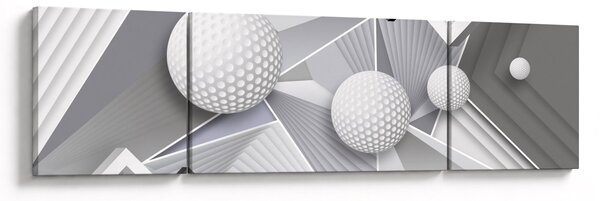 Geometryczny abstrakcyjny obraz (170x50 cm)