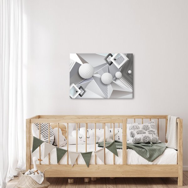 Geometryczny abstrakcyjny obraz (70x50 cm)