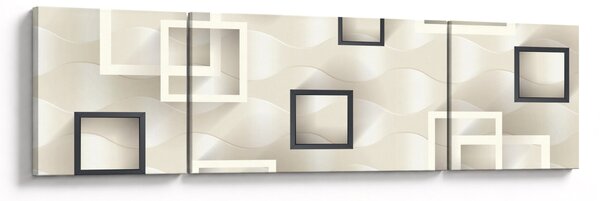 Geometryczny abstrakcyjny obraz (170x50 cm)