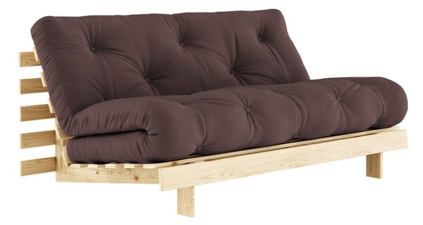 Brązowa rozkładana sofa 160 cm Roots – Karup Design