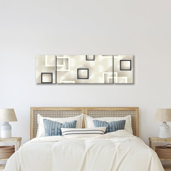 Geometryczny abstrakcyjny obraz (170x50 cm)