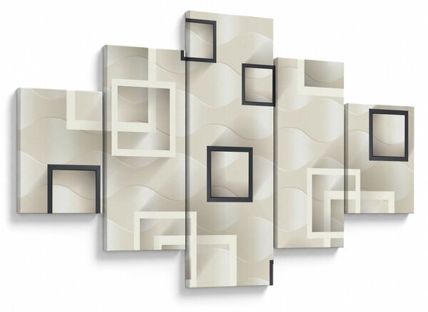 Geometryczny abstrakcyjny obraz (125x70 cm)