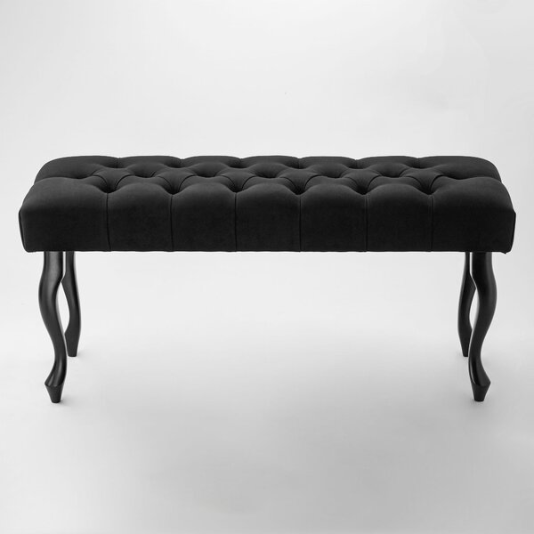 Ławka pikowana Chesterfield Black