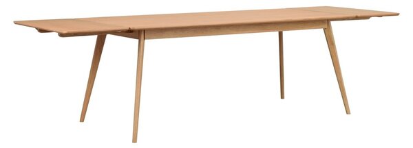 Rozkładany stół z blatem w dekorze jesionu 190x90 cm Yumi – Rowico