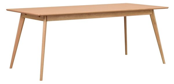Rozkładany stół z blatem w dekorze jesionu 190x90 cm Yumi – Rowico