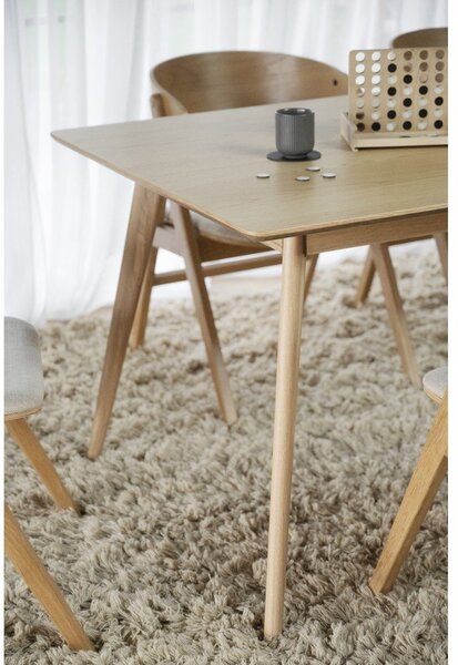 Rozkładany stół z blatem w dekorze jesionu 190x90 cm Yumi – Rowico