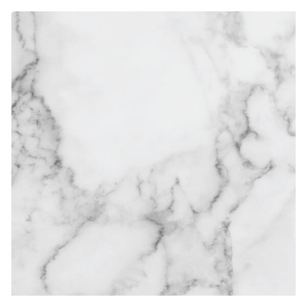 Naklejka na podłogę Ambiance Slab Stickers White Marble, 30x30 cm