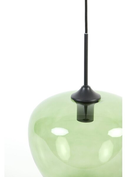 Zielona lampa sufitowa z szklanym kloszem ø 30 cm Mayson – Light & Living