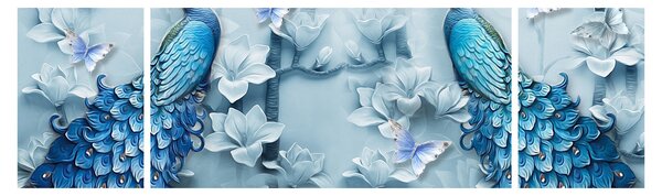 Obraz pawi (170x50 cm)