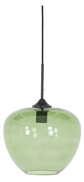 Zielona lampa sufitowa z szklanym kloszem ø 30 cm Mayson – Light & Living