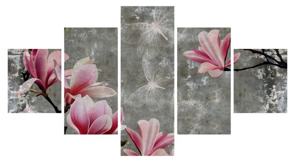 Obraz z kwiatami (125x70 cm)