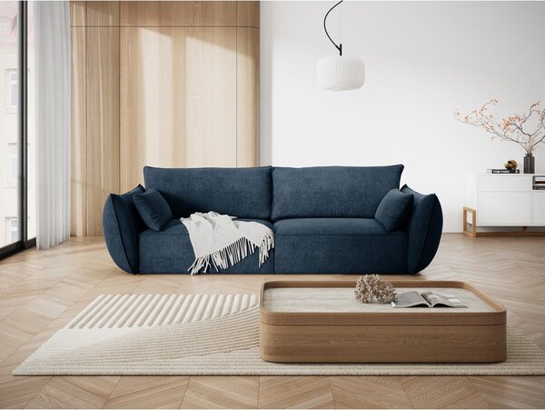 Ciemnoniebieska sofa 208 cm Vanda – Mazzini Sofas