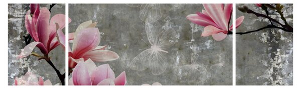 Obraz z kwiatami (170x50 cm)