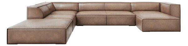 Jasnobrązowy skórzany narożnik (lewostronny) Madame – Windsor & Co Sofas