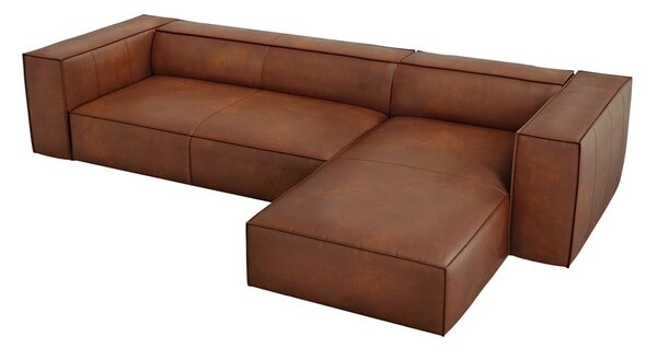 Koniakowy skórzany narożnik (prawostronny) Madame – Windsor & Co Sofas