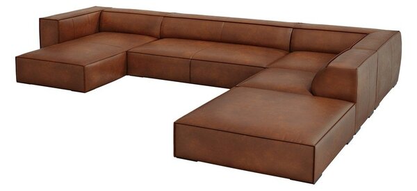Koniakowy skórzany narożnik (prawostronny) Madame – Windsor & Co Sofas
