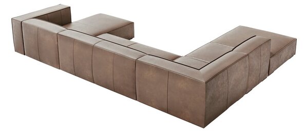 Jasnobrązowy skórzany narożnik (lewostronny) Madame – Windsor & Co Sofas