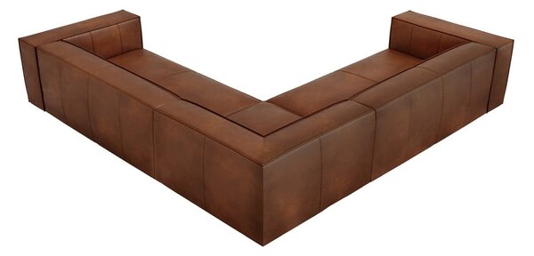 Koniakowy skórzany narożnik (róg zmienny) Madame – Windsor & Co Sofas