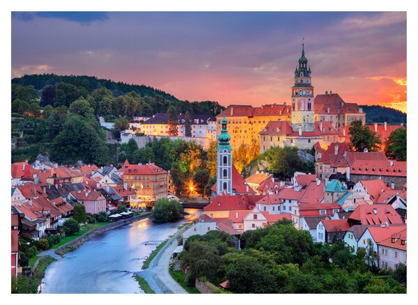 Obraz - Český Krumlov (70x50 cm)