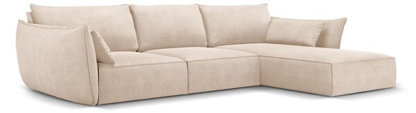 Beżowy narożnik (prawostronny) Vanda – Mazzini Sofas