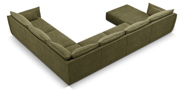 Zielony narożnik (prawostronny) Vanda – Mazzini Sofas