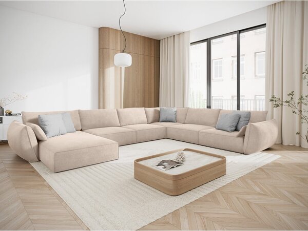 Beżowy narożnik (prawostronny) Vanda – Mazzini Sofas