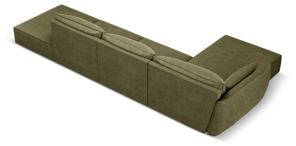 Zielony narożnik (lewostronny) Vanda – Mazzini Sofas