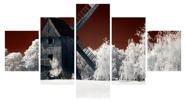 Obraz młyna (125x70 cm)