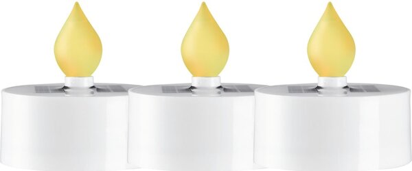 Zewnętrzne solarne świeczki LED zestaw 3 szt. (wysokość 5,5 cm) Saul – Star Trading