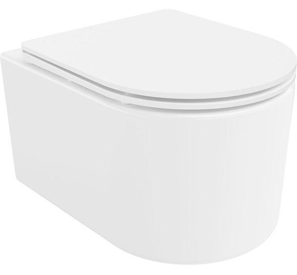 Mexen Sofia miska wc Rimless z deską wolnoopadającą slim, duroplast, biała połysk - 30540300