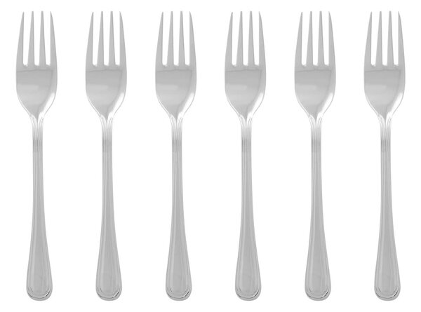 Widelczyki deserowe zestaw 6 szt. ze stali nierdzewnej w kolorze srebra Classic – Premier Housewares