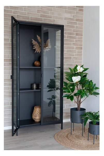 Czarna metalowa witryna 80x175 cm Brisbane – House Nordic