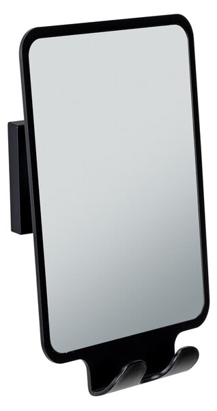 Lustro kosmetyczne z wieszakiem 14x19.5 cm Quadro Black – Wenko