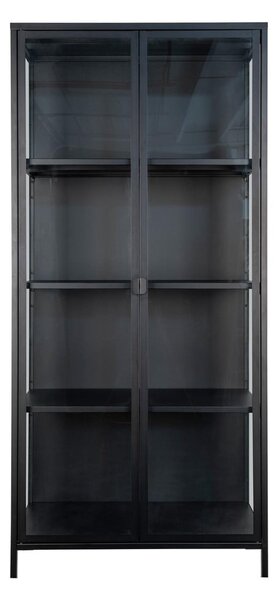 Czarna metalowa witryna 80x175 cm Brisbane – House Nordic