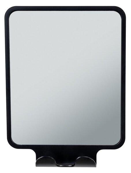 Lustro kosmetyczne z wieszakiem 14x19.5 cm Quadro Black – Wenko